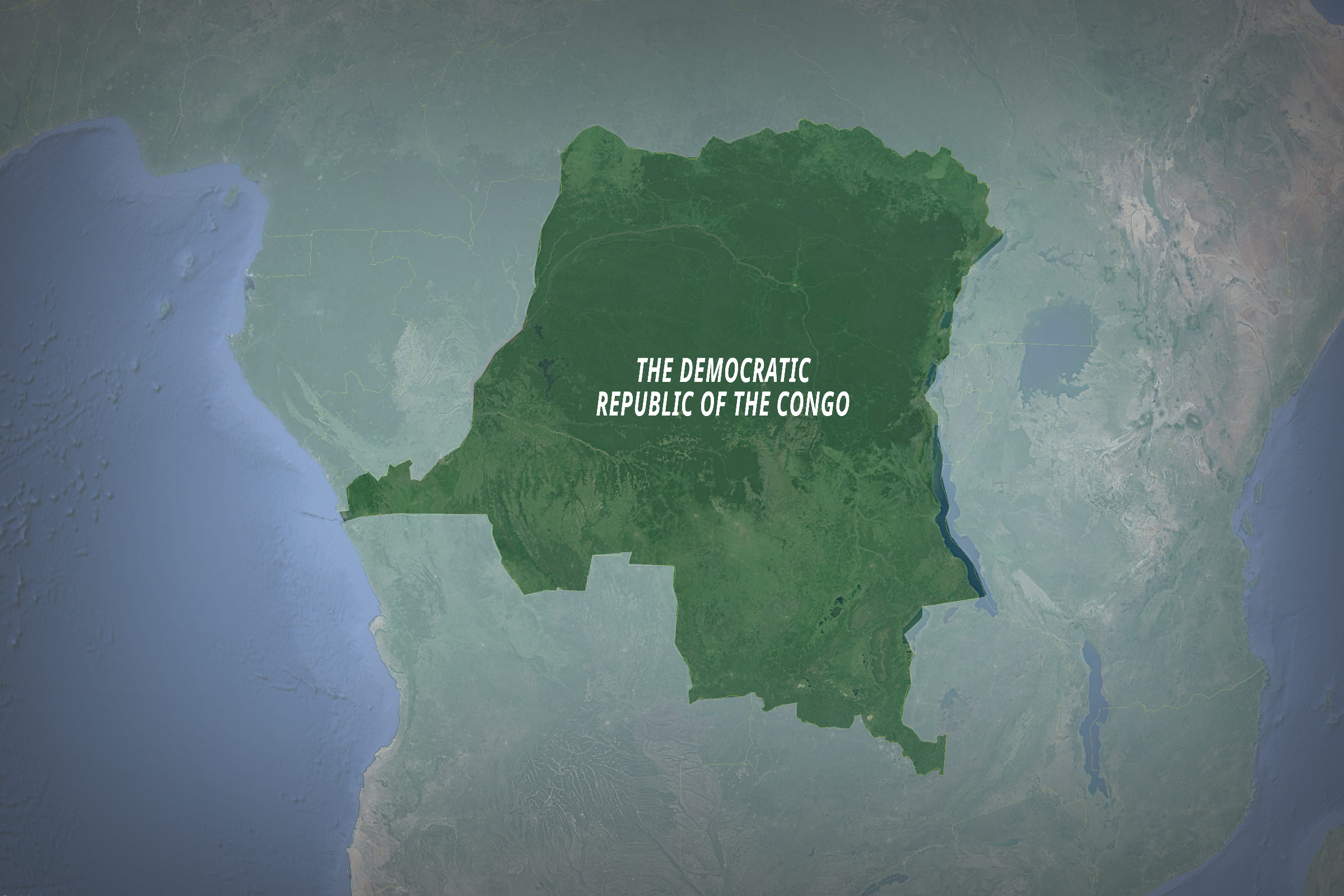 Une carte de la RDC