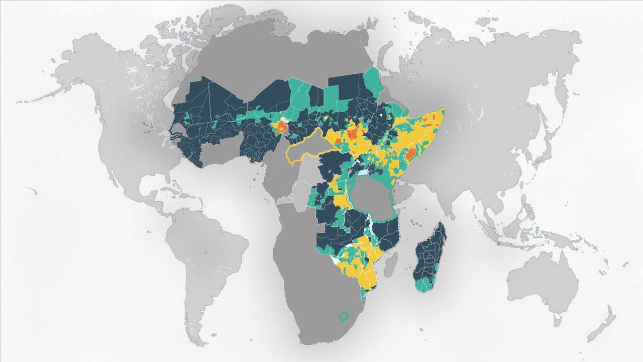 starvation in africa map