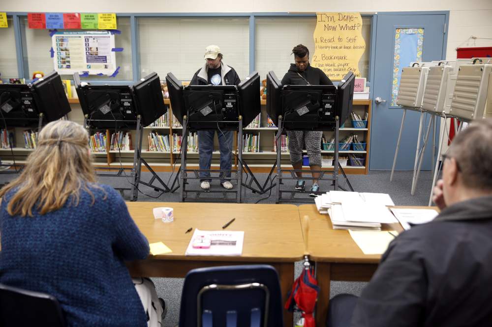 Ferguson residents vote in municipal election: Photo AP