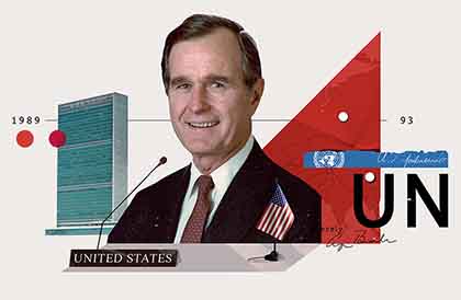 Portrait of George H.W. Bush