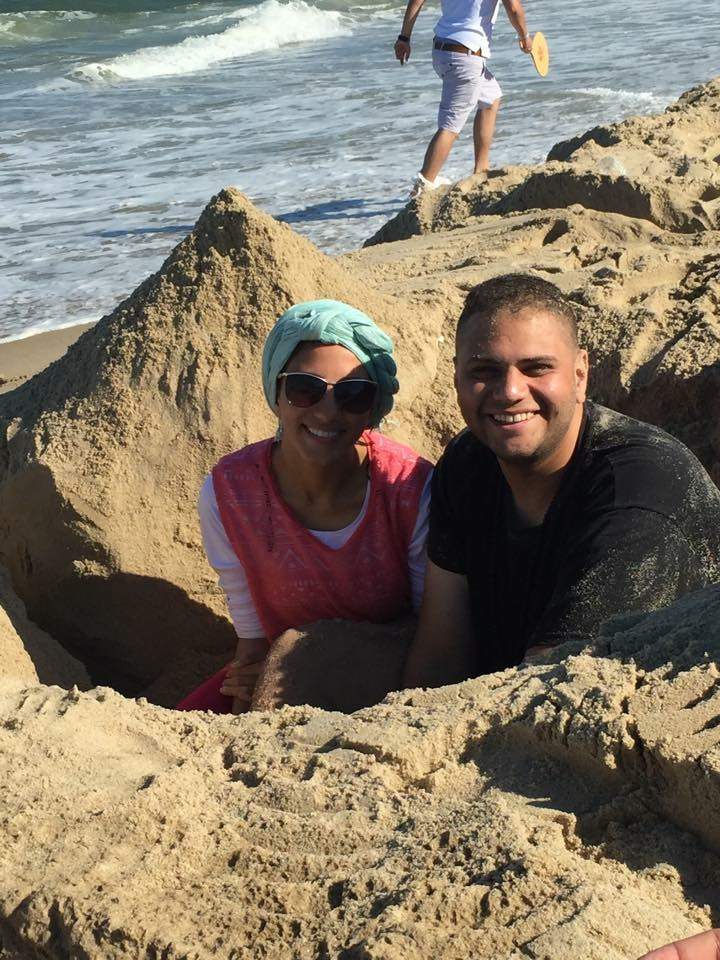 Aya Elamroussi and her older brother Amin spend a summer vacation at Ocean City, Maryland.