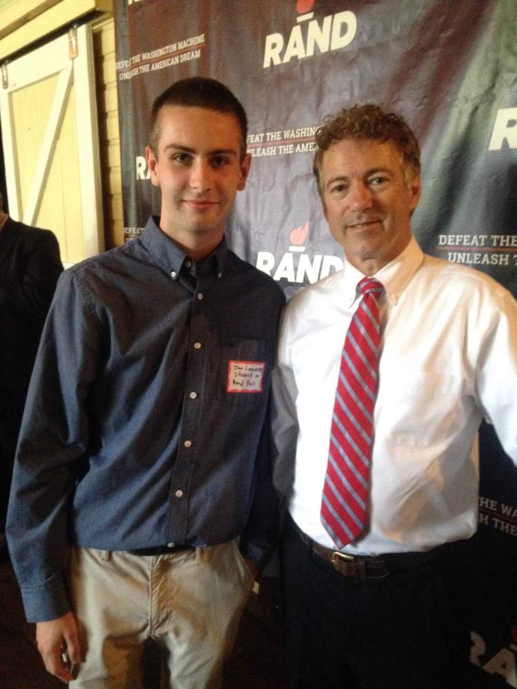 Jace Laquerre and Senator Rand Paul of Kentucky, a former 2016 Republican presidential candidate.