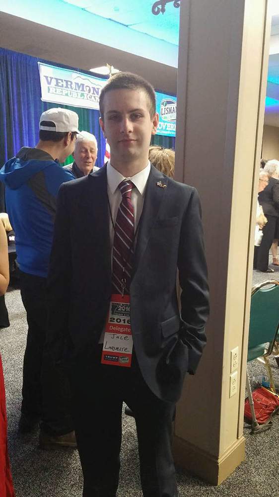 Jace Laquerre at the Vermont Republican State Convention, in Burlington, Vermont, May 2016.