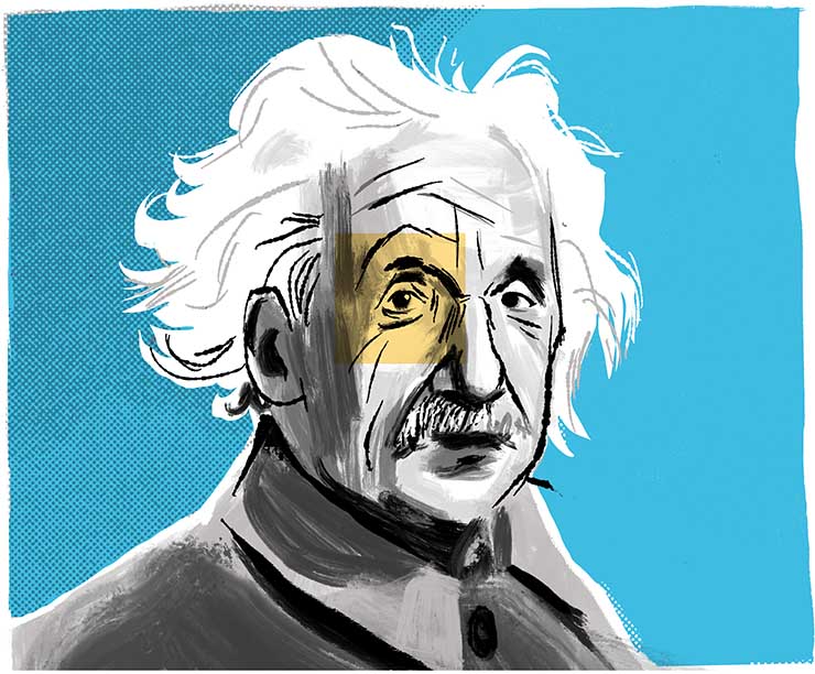 Portrait of Albert Einstein by Brian Williamson | VOA News