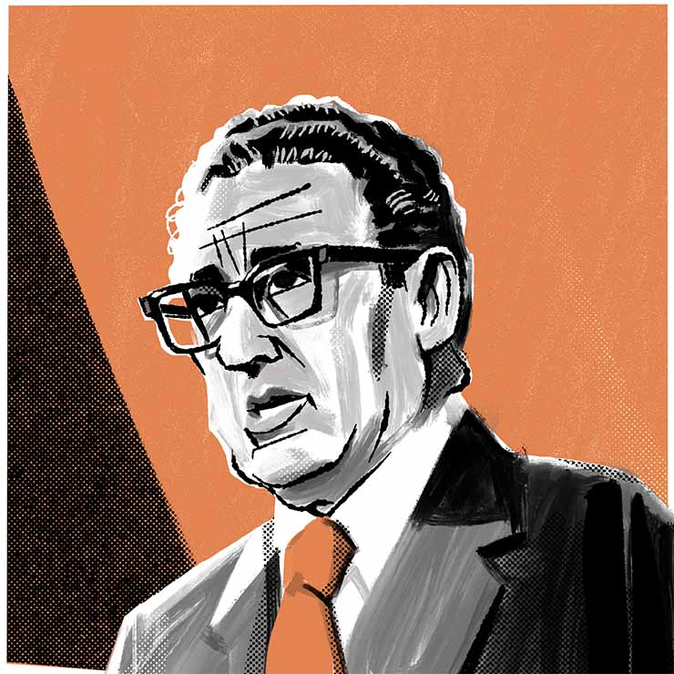 Portrait of Henry Kissinger by Brian Williamson | VOA News
