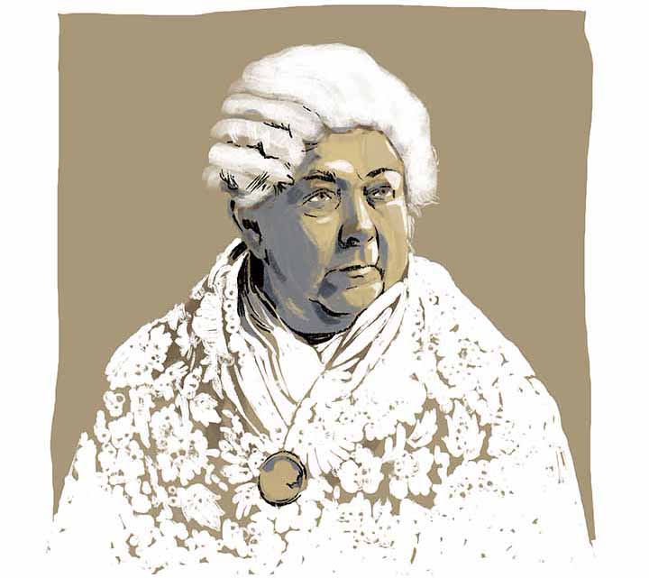 Portrait of Elizabeth Cady Stanton by Brian Williamson | VOA News